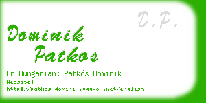 dominik patkos business card