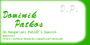 dominik patkos business card